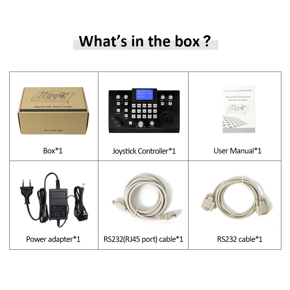 Broadcast 5 Channels Controller Keyboard With Joystick IP Cameras Live Broadcast v Isca Ptz  Joystick Controller