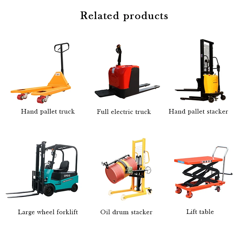 1 Ton Electric Wire Rope Pallet Stacker 2 Ton Forklift New Design 2023 ...