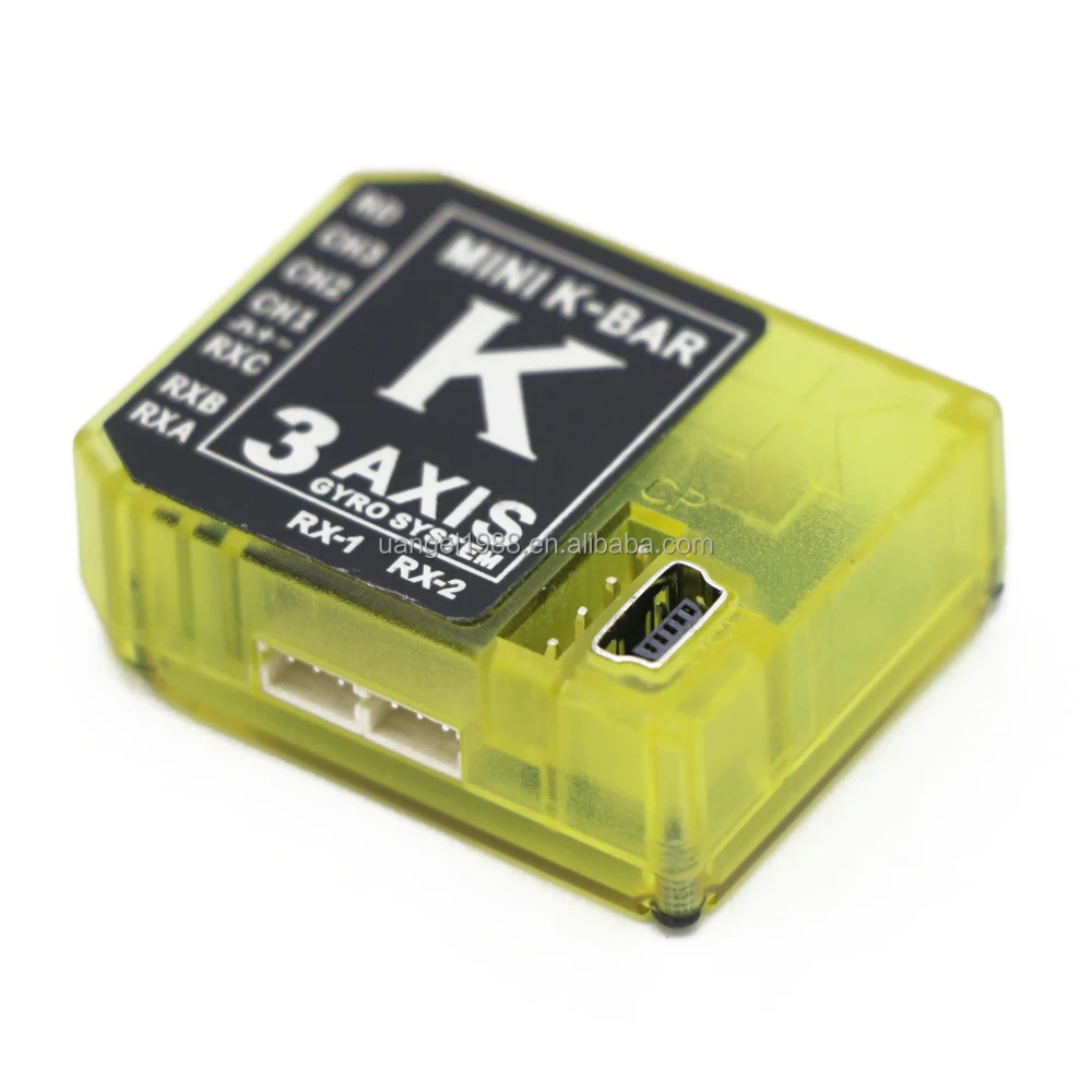 Kbarジャイロmini Kbarイエローk83軸ジャイロスコープ3軸ジャイロフライバーレスpkvbarb8ミカドvbartrex