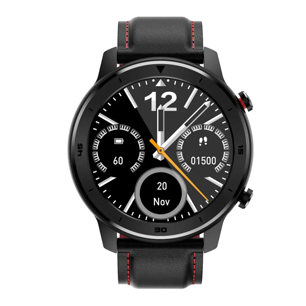 IP67 Waterproof Smart Watch DT78 With Call Reminder Heart Rate Monitor Smart Watch With Leather Strap