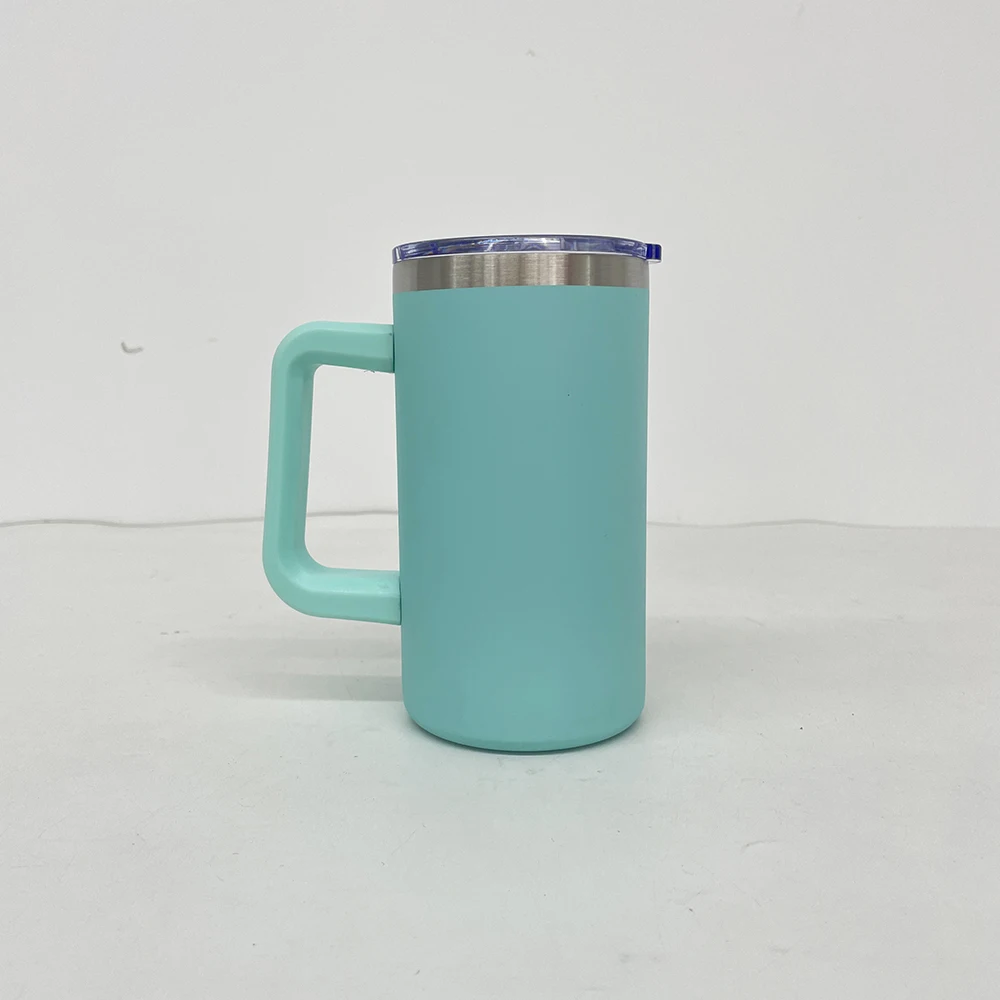 Wholesale Bulk 20oz Insulated Tumbler Mug with Lid Double Walled 20oz  Sublimation Tumbler Mugs with Handle