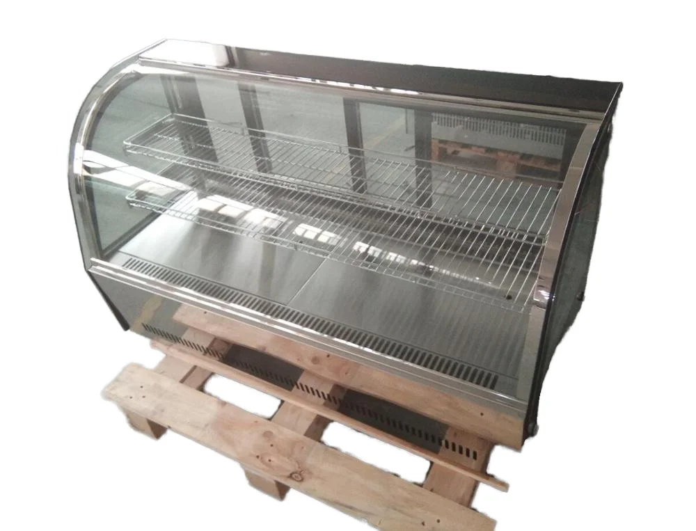 Cake Showcase Bakery  Showcase Cake Display  Curved Glass Countertop Desk Top Cake Refrigerator