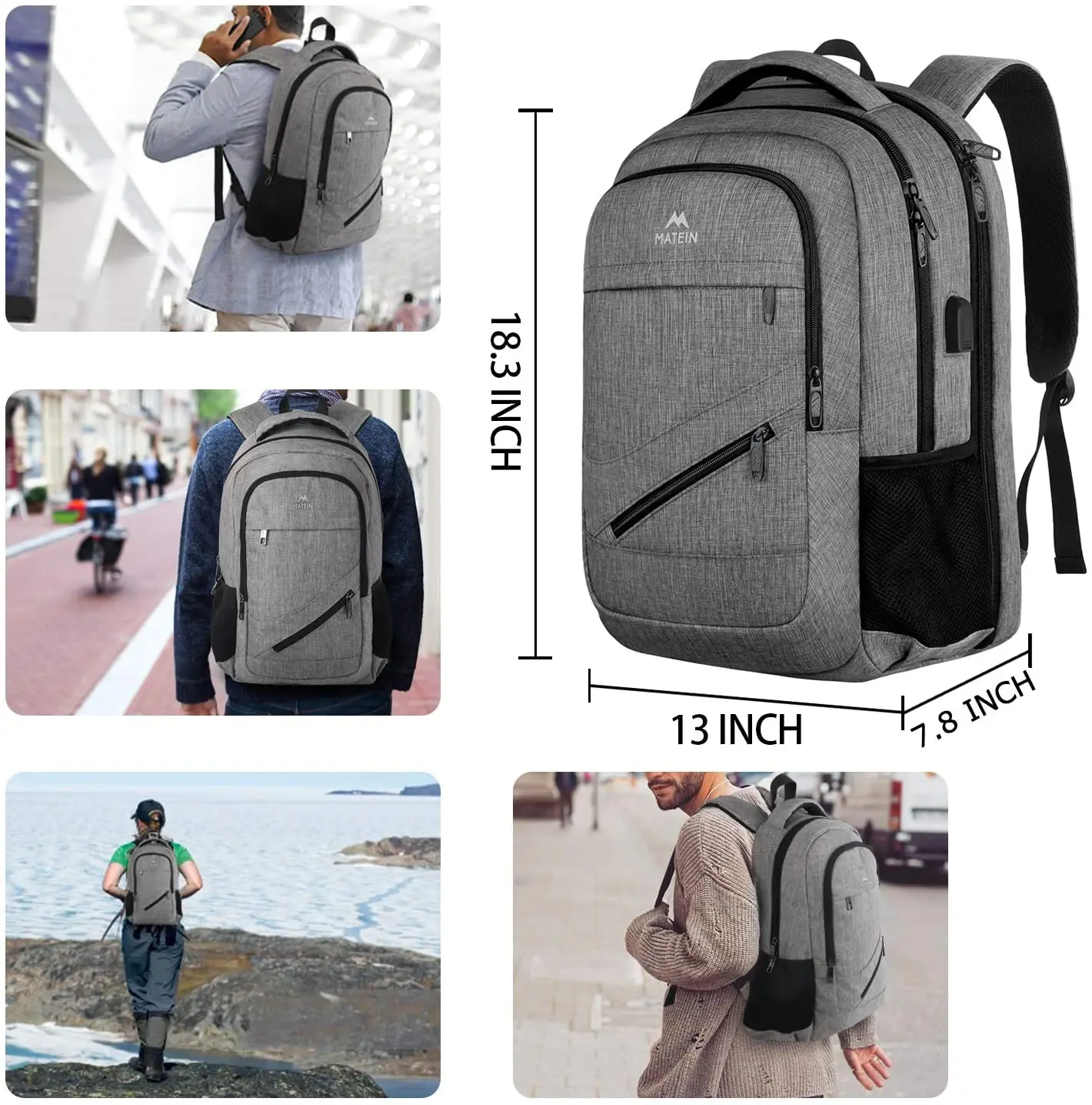 best laptop backpack under 5000 YOREPEK Large for Men, Heavy Duty Travel Backpack Best Carry-On Backpack India Under