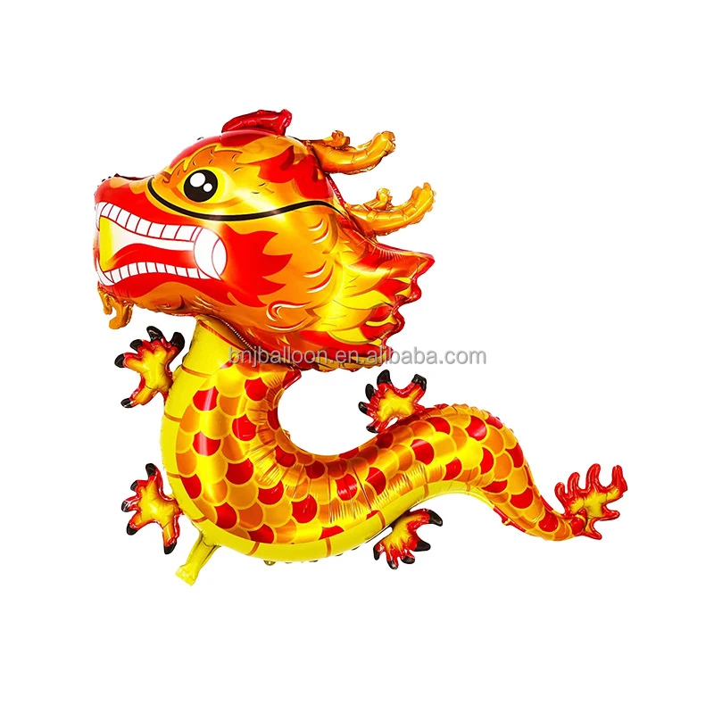 Bona New Year 2024 Decorations Spring Festival Golden Dragon Aluminum