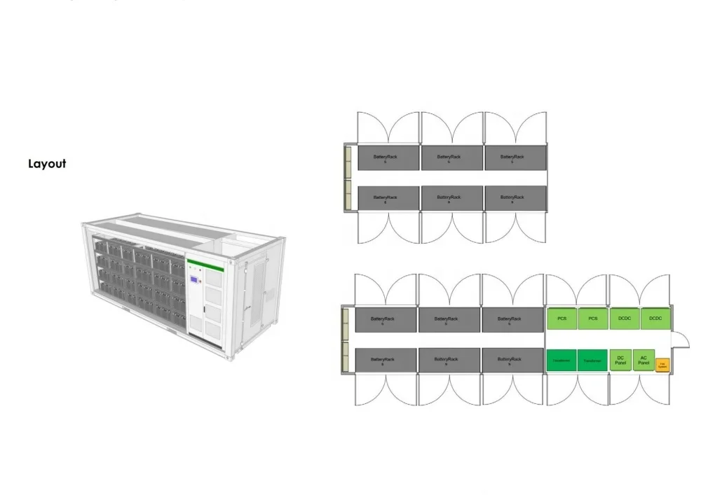 1mwh Lithium Battery Ess Container Energy Storage System 40FT Container Battery Storage Bess Energy Storage