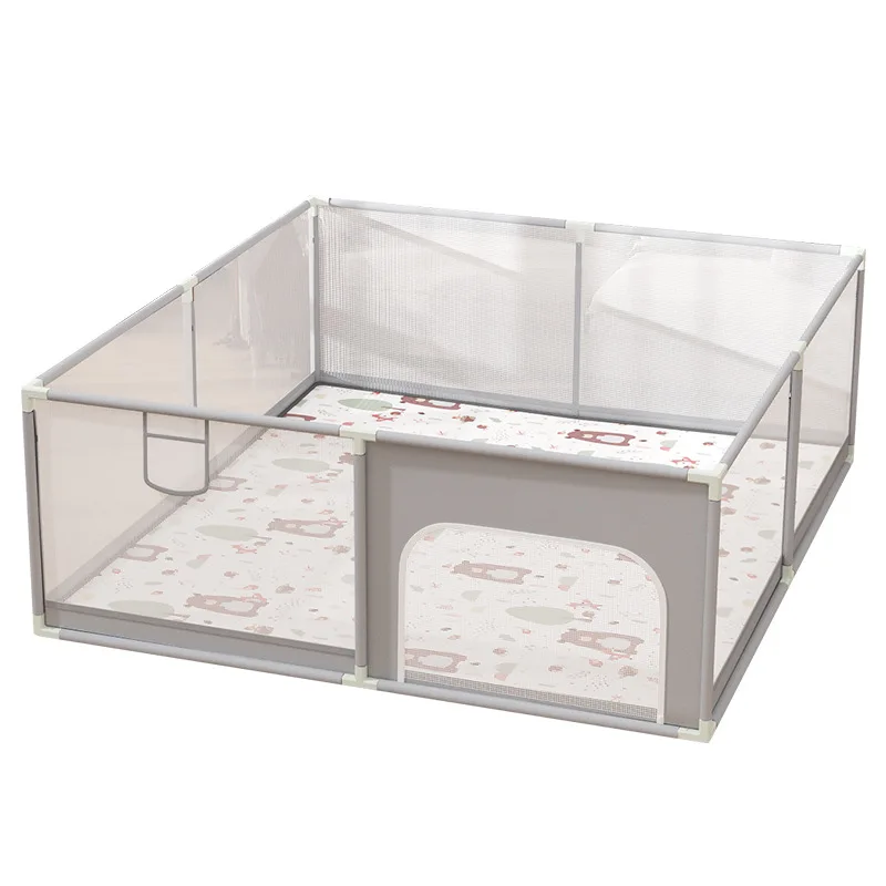 Jednolity kolor, niestandardowe, nietoksyczne zagrodzenie antypoślizgowe dla dzieci, duże, ekologiczne, plastikowe, wewnętrzne, bezpieczne, składane zagrodzenie