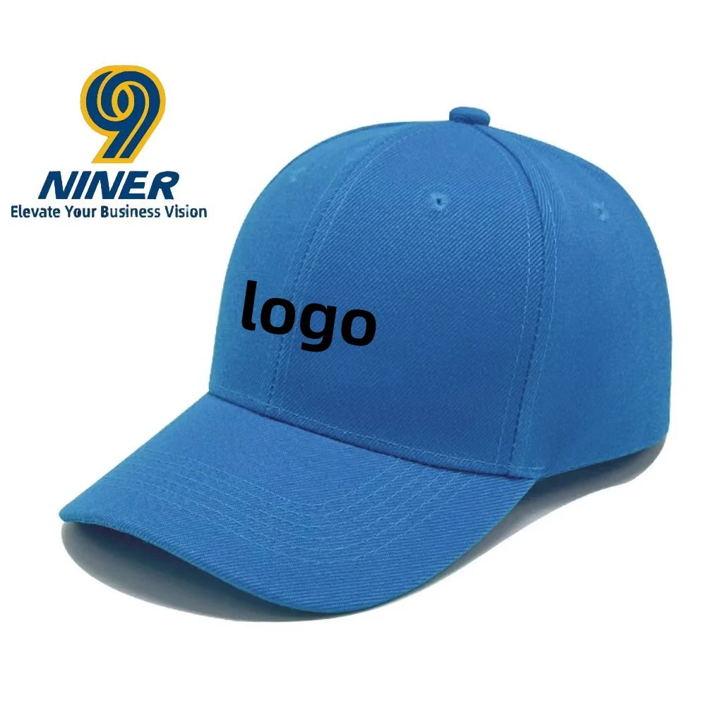 Customized 6-piece Baseball Cap Men’s and Women’s Casual Solid Color Sun protection Duckbill Cap Corporate logo Customization