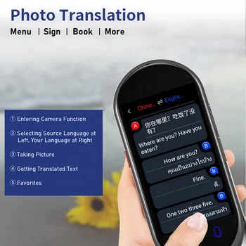 Traducteur Vocal Z8 - 138 Langues En Temps Réel, Wi-Fi/hors Ligne, Avec Traduction Photo