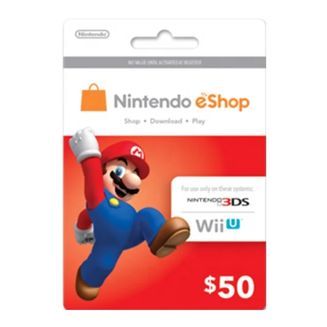 Nintendo eShop $40.00 Physical Gift Cards (2 pack of $20.00 Cards) 