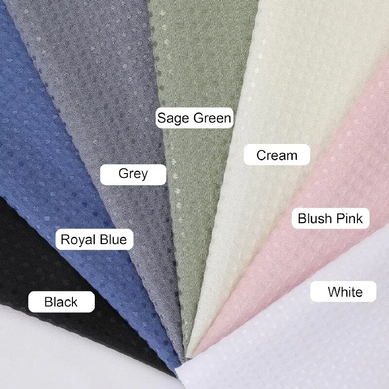 Luxury Minimalist Bath Curtain Set with 12 Plastic Hooks Black Purple Waffle Textured Heavy Duty Shower Curtains for Bathroom