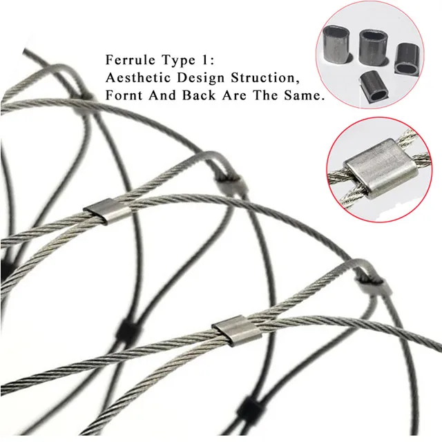 Filet flexible de Mesh Cable Web de câble métallique d'acier inoxydable d'oxyde noir pour la balustrade ou clôturer 1