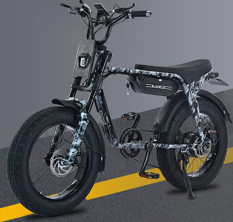 電動自転車　48v 20ah 2025 ZX 20 Inch Fat Tires E-bike 48V 750W 1500W Electric Urban