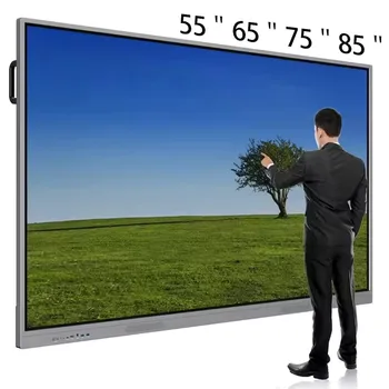 Meeting Room Conference 55 65 75 86 98 100 110 inch 4K 20 points IR Touch Screen Interactive Flat Panels Smart Board