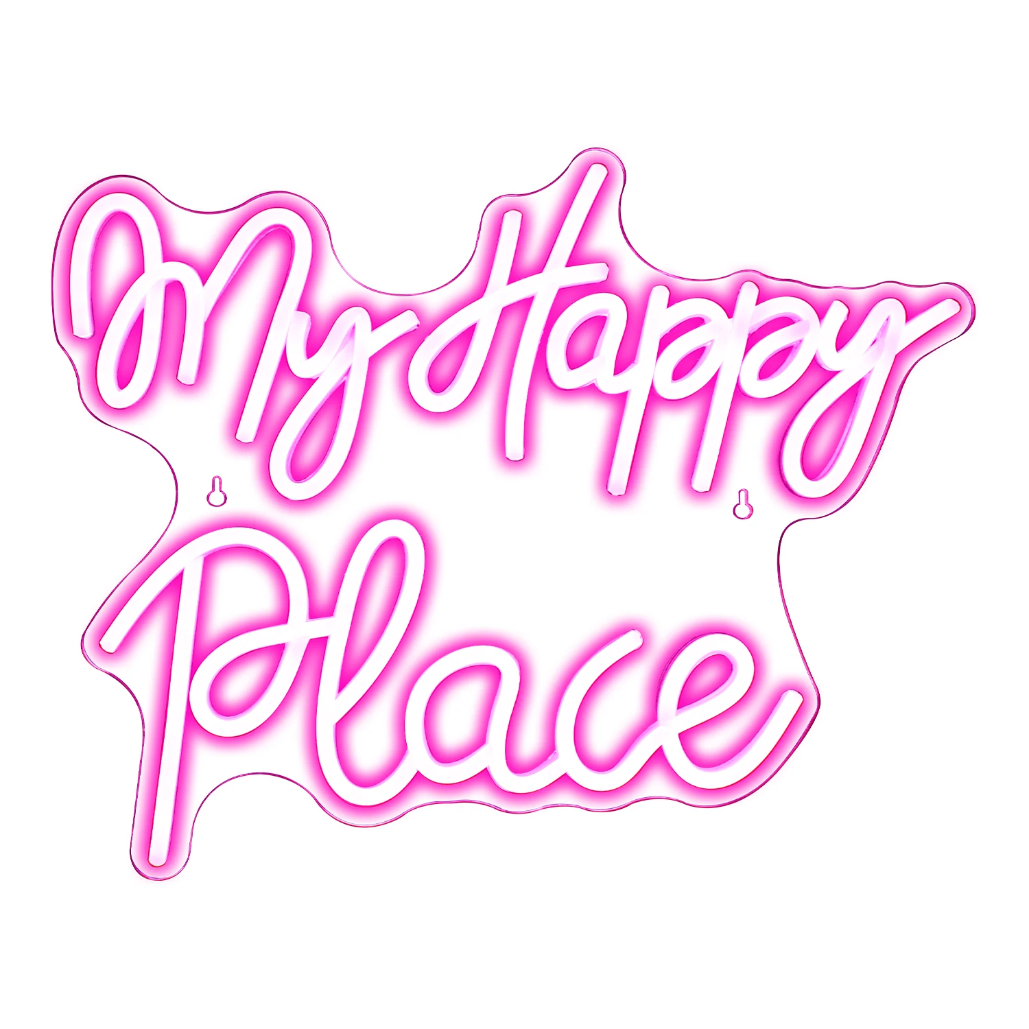 Wanxing неоновая вывеска на день рождения на заказ Мое счастливое место светодиодная неоновая подсветка для вечеринки, милые подарки на день рождения
