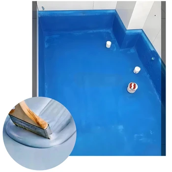 Durable 8-30 Year Waterproof Polyurethane Roof Coating Acrylic Liquid for Pool with Spray Brush or Roller Application Methods