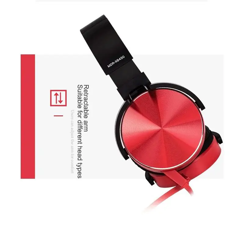 Extra Bass Wired Headphones 3.5mm AUX Gaming Headset Foldable Portable Adjustable Earphone For Computer PC Phones Auriculares - ANKUX.COM