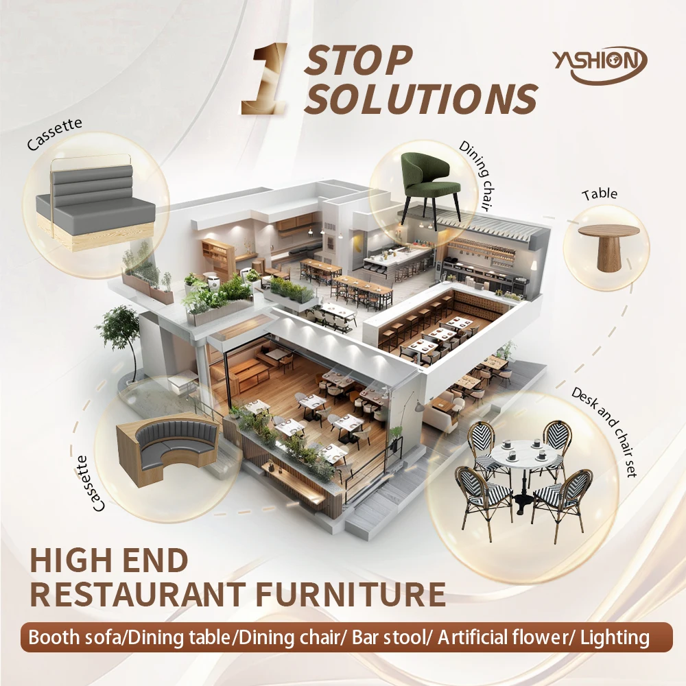 Modern Double Side Booth Seating Retro Fifties Style American Diner Sofa Restaurant Tables and Chairs for Restaurants Furniture