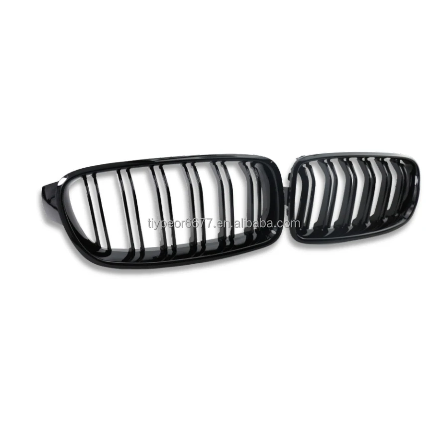 product tiypeor hot selling abs car gloss black front kidney grilles double line for bmw f30 f35 2012  2019  front grille-4