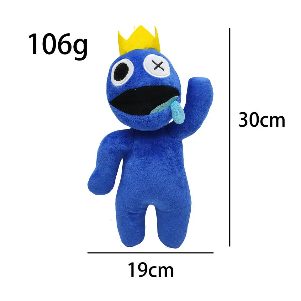 Rainbow Friends Plush Toy Cartoon Personagem do jogo de desenho animado  Doll Kawaii Blue Monster Soft Stuffed Animal Brinquedos para crianças fãs