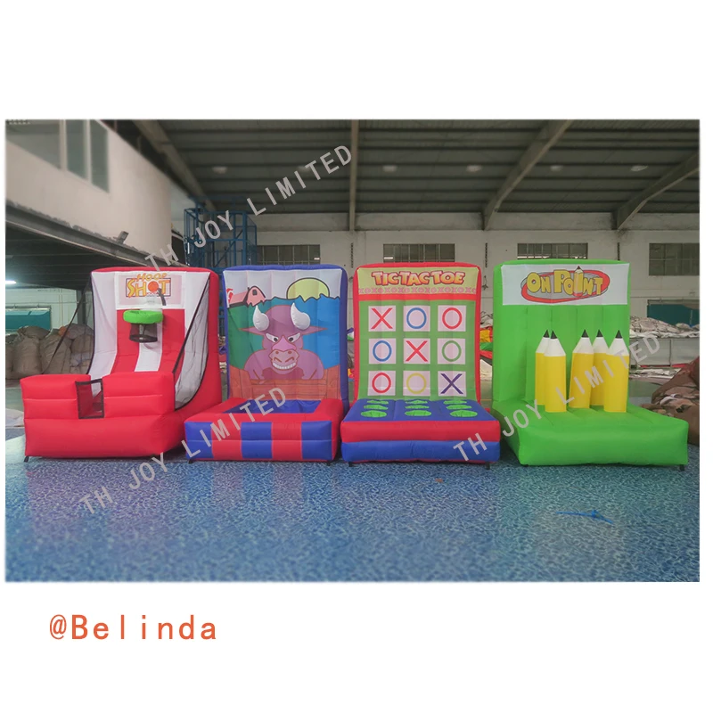 4 In 1 Inflatable Interactive Sports Game Family Carnival Game For Kids