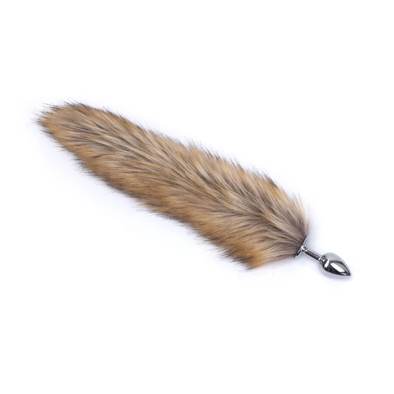 artificial wool plug butt tail high quality metal white tail
