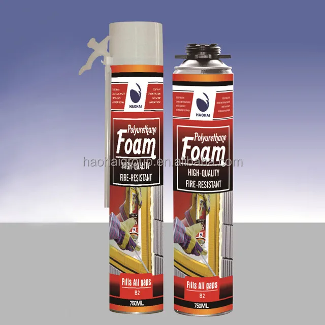 Expanding PU Foam Flexible Spray Sealant Fireproof Construction Insulation