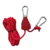 Polea metálica roja de 4 mm * 4 m