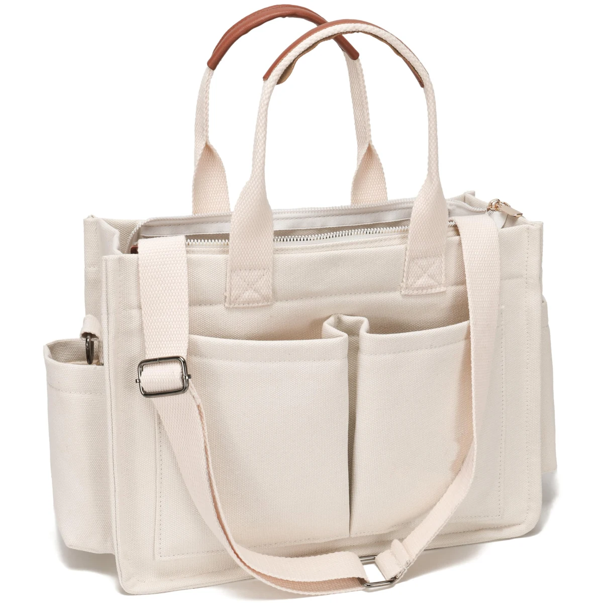 Cotton Canvas Shopping Bag Eco Friendly Foldable Tote Reusable Lightweight Washable, Custom Logo & OEM/ODM Welcome