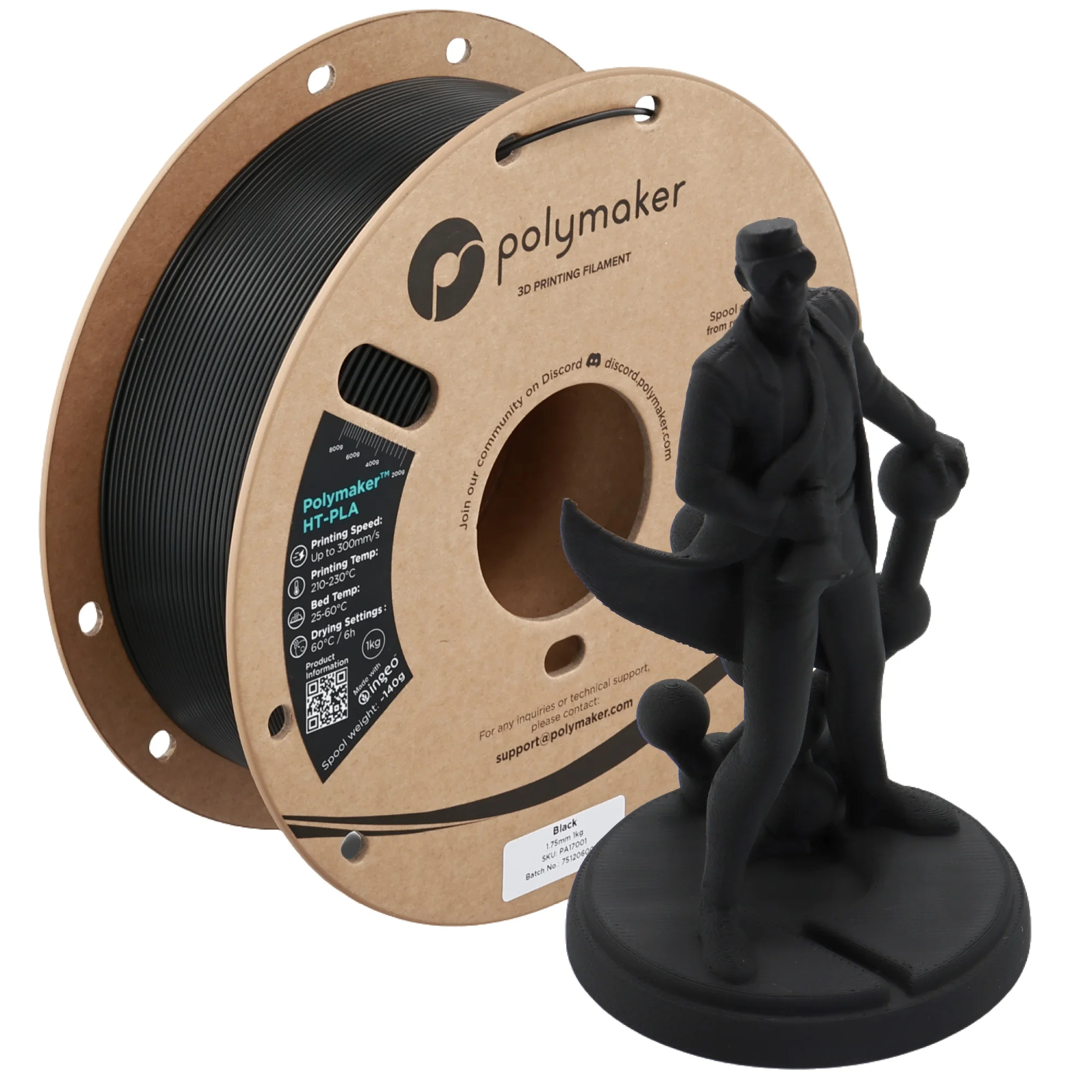 Polymaker HT-PLA 3Dフィラメント 1.75mm 1kg/スプール 高温耐熱PLA 