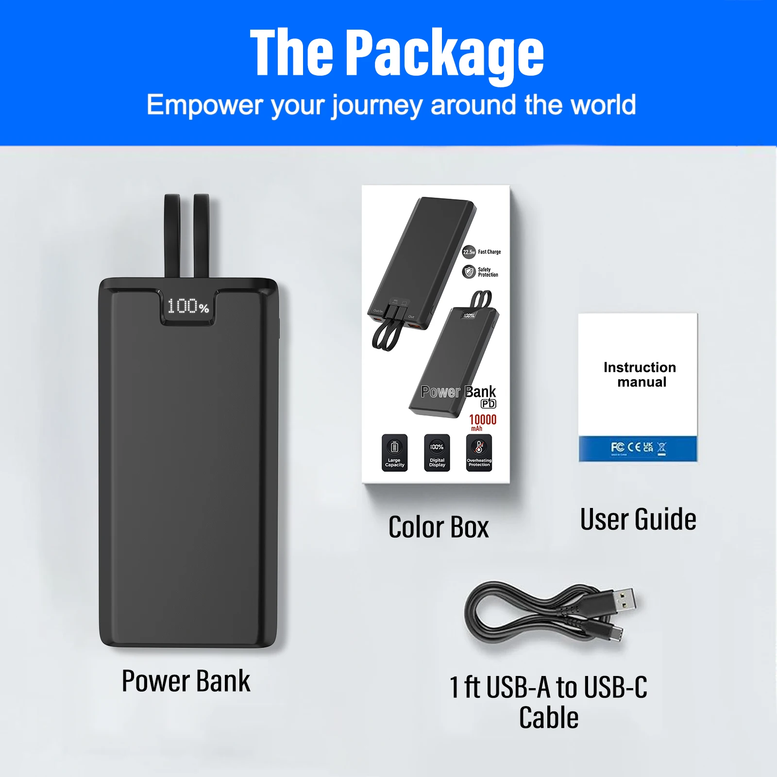 2024 New Large Capacity Popular Portable Powerbank Private Model