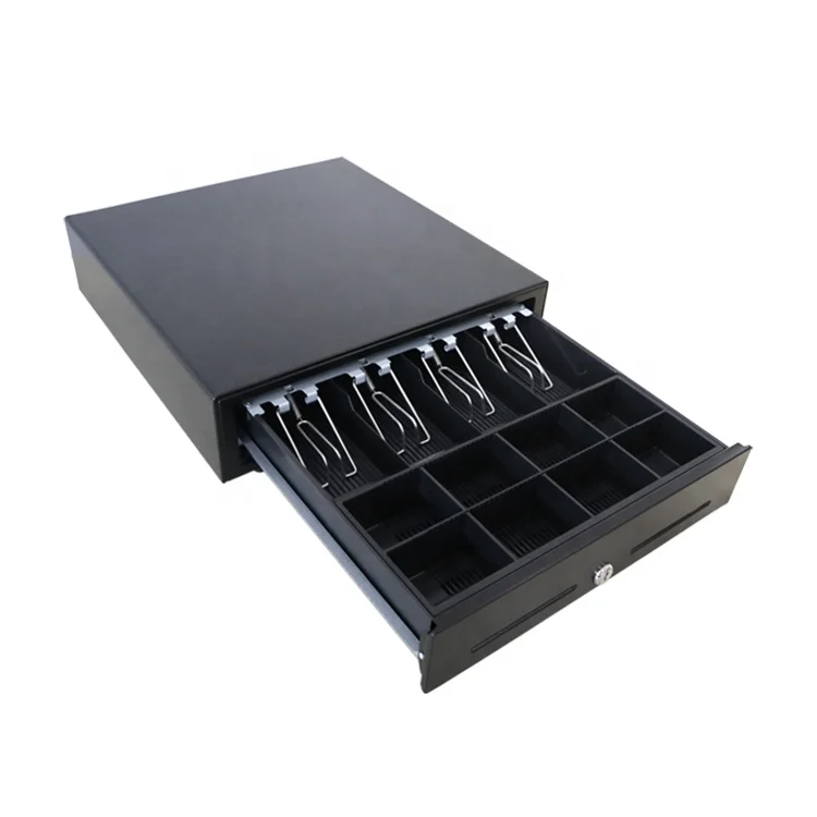 Electronic Metal Cash Box Standard Adjustable Drawer Dividers Duty Cash Register Cash Drawer