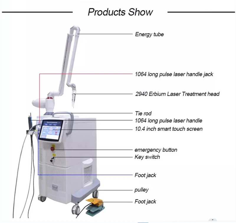 Best 4d Pro System Erbium Laser Nd Yag 1064nm Long Pulse Laser Face ...