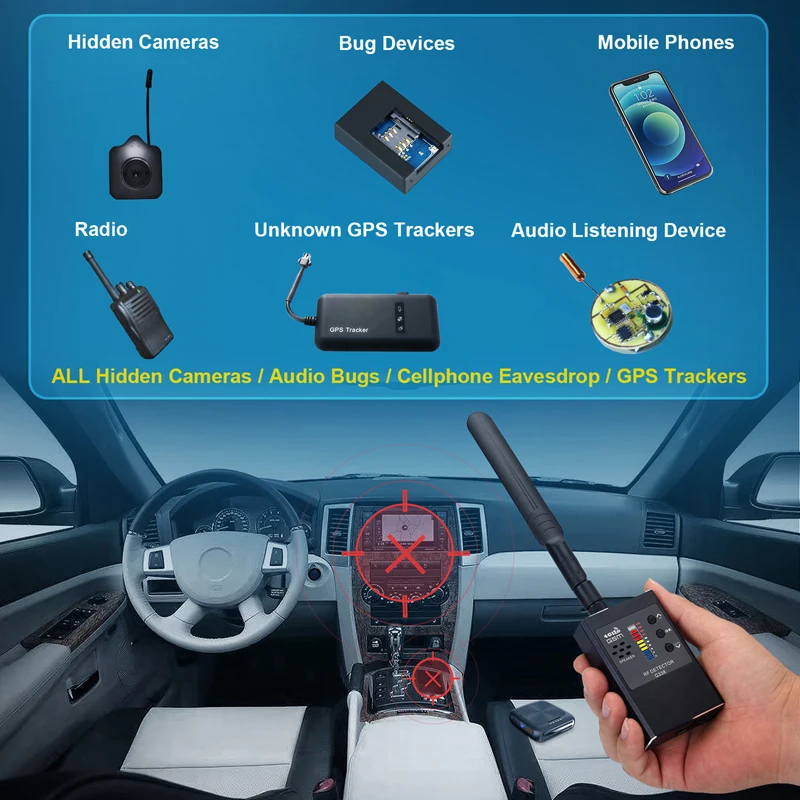 Camera Wireless signal Detector Hotel Anti-theft Anti-eavesdropping Anti-positioning Infrared Camera Detection Instrument