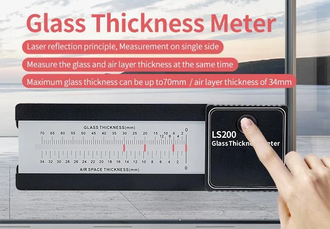 Scale Laser Glass Thickness Gauge Meter Measure Double Triple Glaze ...
