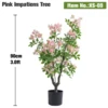 90cm(3.0ft) Pink Impatiens Tree