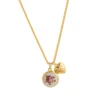 Collana d'amore con pittura a olio in oro