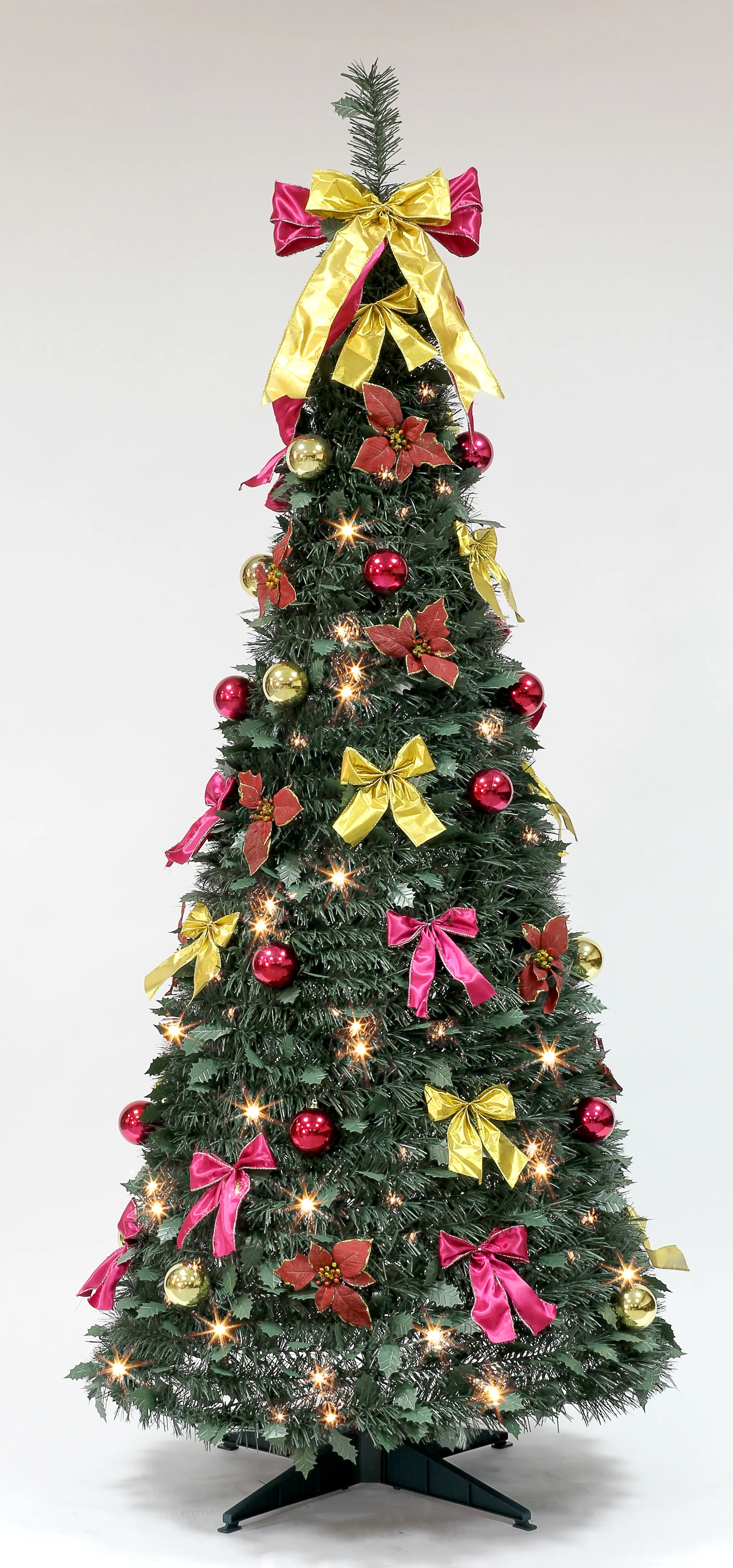 6ft Prelit Pop Up Christmas Tree With Decoration Buy Prelit Folding Christmas Tree,Pull Up