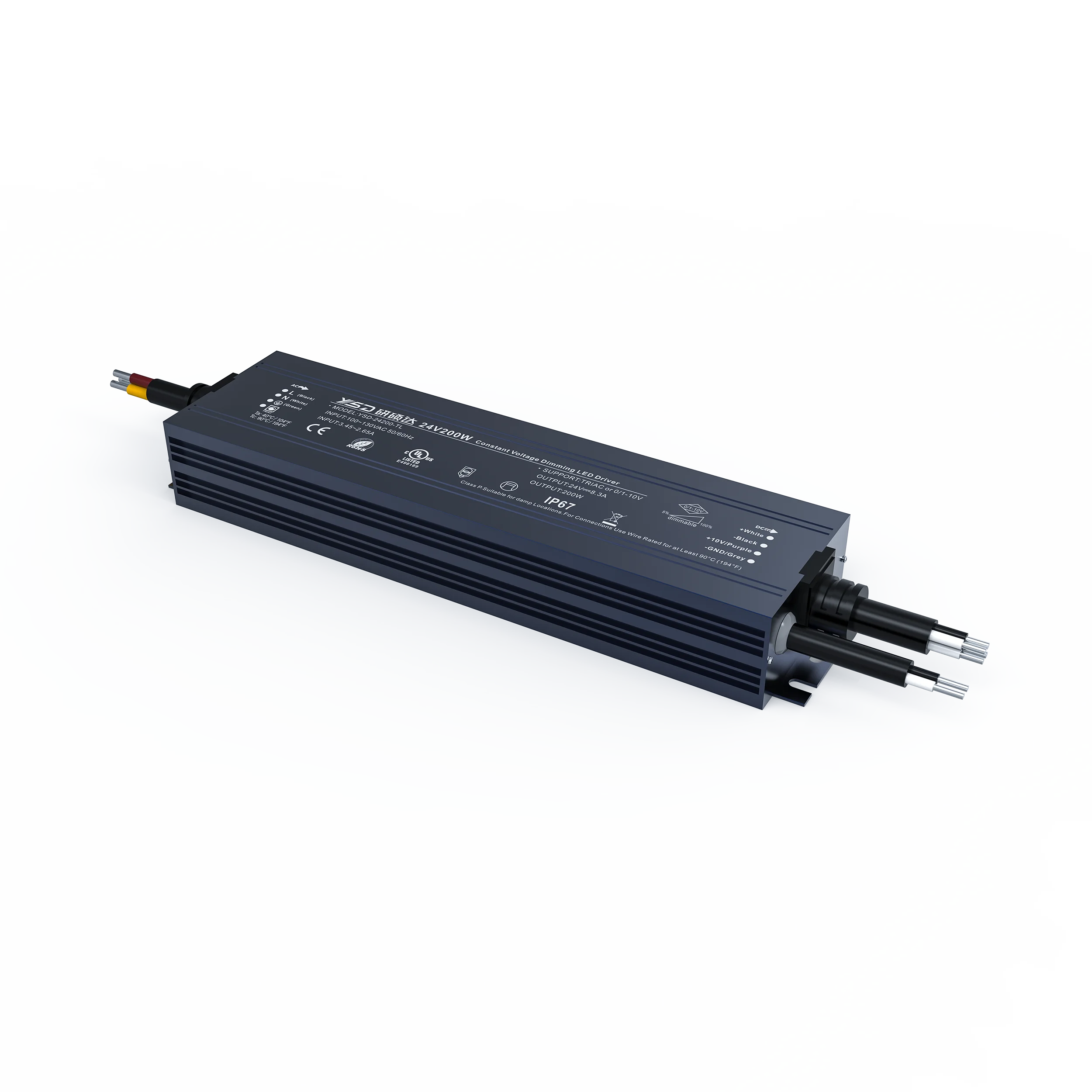 Dc 12v 100w 0/1-10v Triac Impermeable Ip67 Fuente De Al...