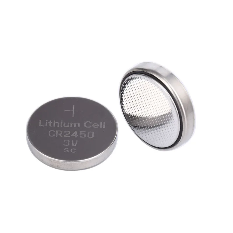 Cr2450 With Solder Tabs 3v Lithium 600mah Coin Batteries Cr2450 Cell ...