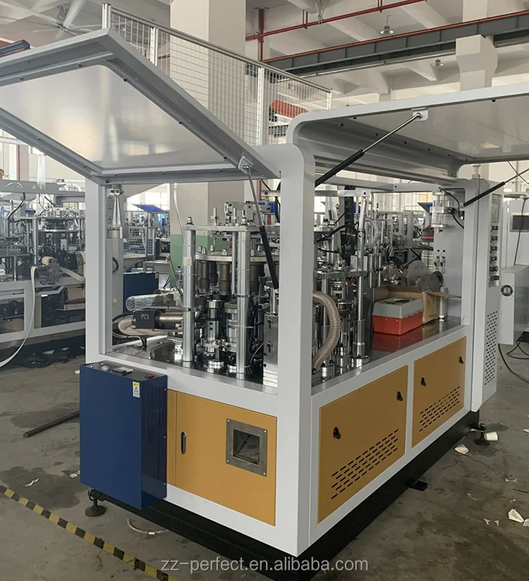 High speed ultrasonic ripple double wall paper cup making machine