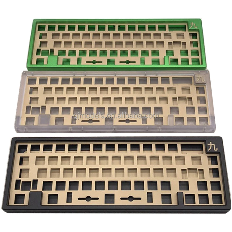 New 75 Custom Bakeneko Keyboard Case Cnc Machining Service Keytray Keyboards Prototype Anodized