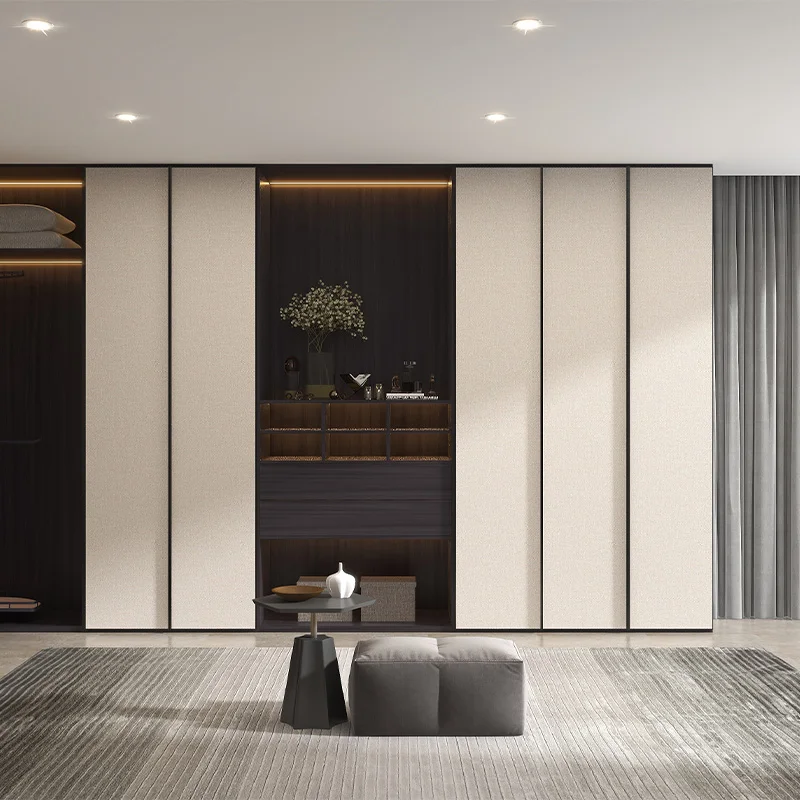 KAPOK Gurr Grid Fine 3D Touch Premium Cabinet Slide Door Material As Photos Plywood Door Designs