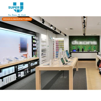 Modern Computer Retail Store Design Electronic Laptop Showroom Computer ...
