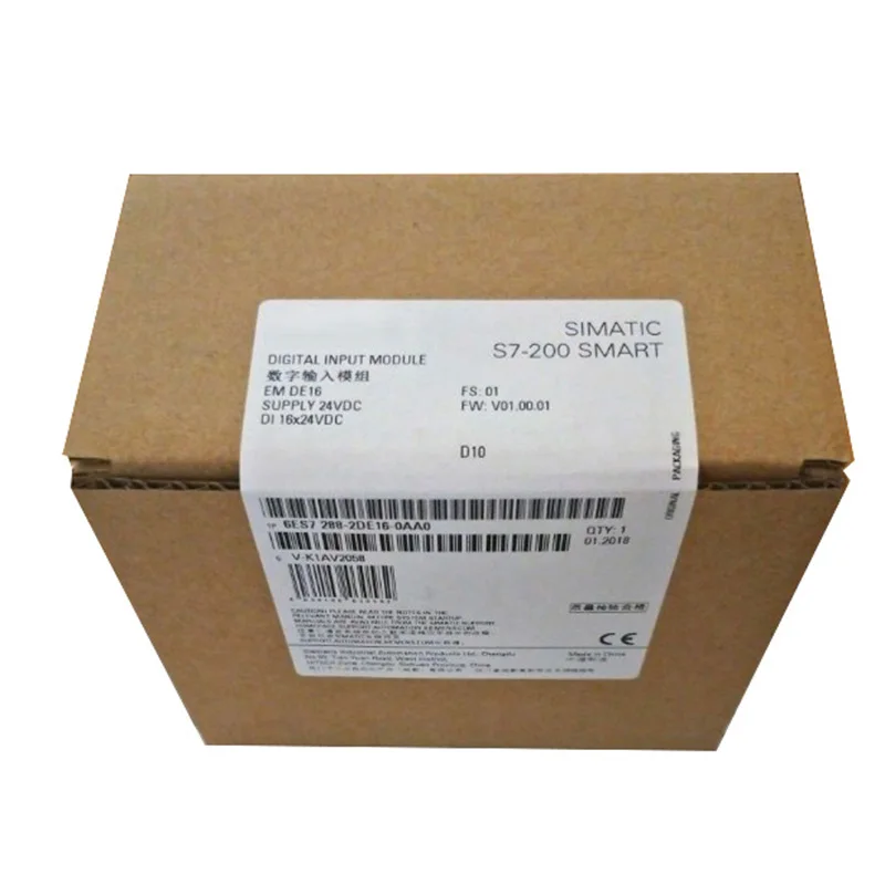 New Original 6ES7 288-2DE16-0AA0 6ES7288-2DE16-0AA0 digital input module for Siemens SIMATIC S7-200 SMART PLC. Offers 16-channel 24V DC digital inputs, opto-isolated design, high noise immunity, and compact structure. 