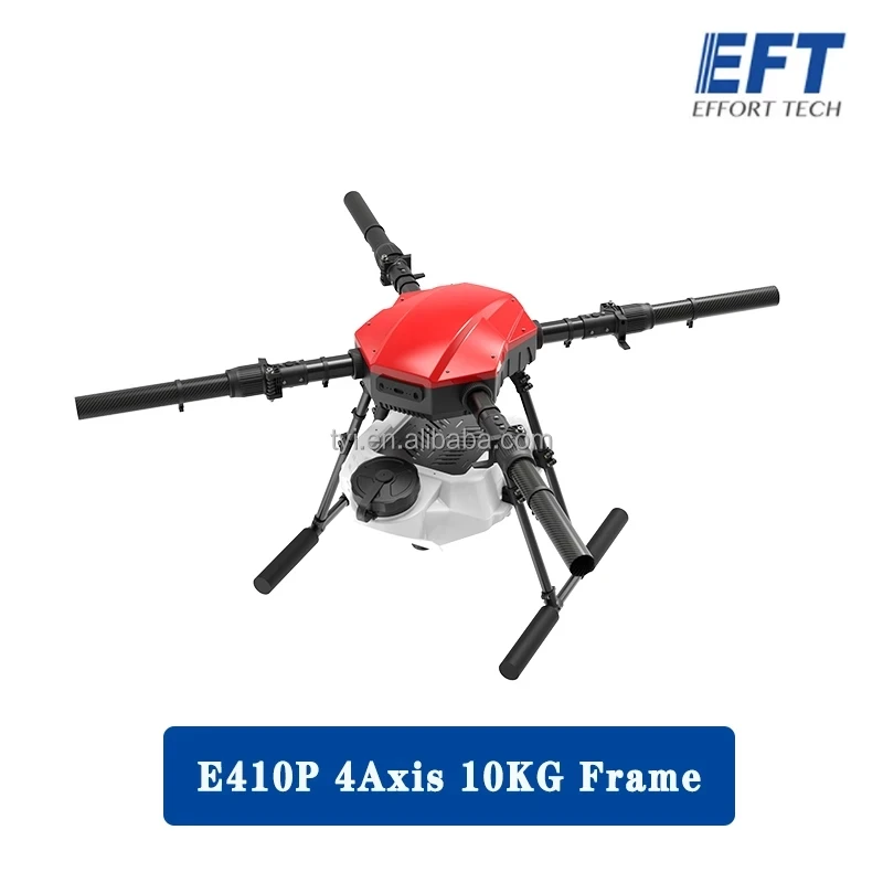  E410S E410P 4axis 10L 10kg carbon fiber  hobbywing X8 motor Foldable uav agriculture spraying drone frame details