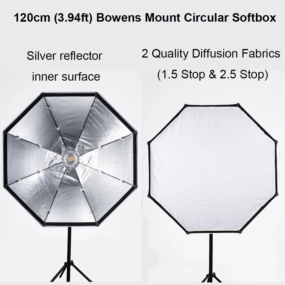 Aputure Light OctaDome 120 Softbox Umbrella Octagon Softbox Bowens Mount Reflector for Aputure LS 1200d Pro 600d Pro 600x Pro