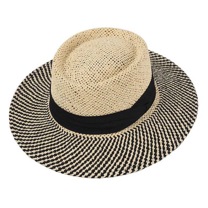 Panama Hat Men Porkpie Sun Hat Summer 