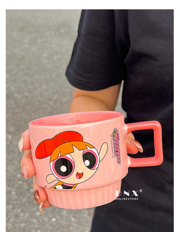 Powerpuff Girls Ceramic Cup Set Stacking Cups 4-Piece