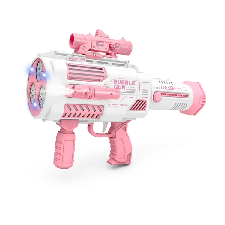 2022 summer Bubble gun Game toy set Gatling Electric Bubble Blower Toy  Fully Automatic Boy Toys Bubble Shooter Gun