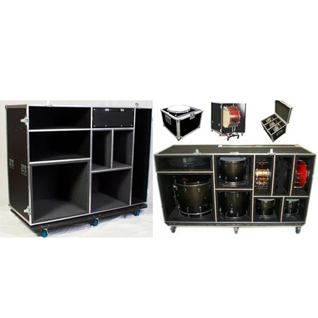 大型ハードウェアケースドラム楽器フライトケース/EVAフォーム付き